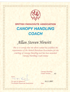 Canopy handling Coach